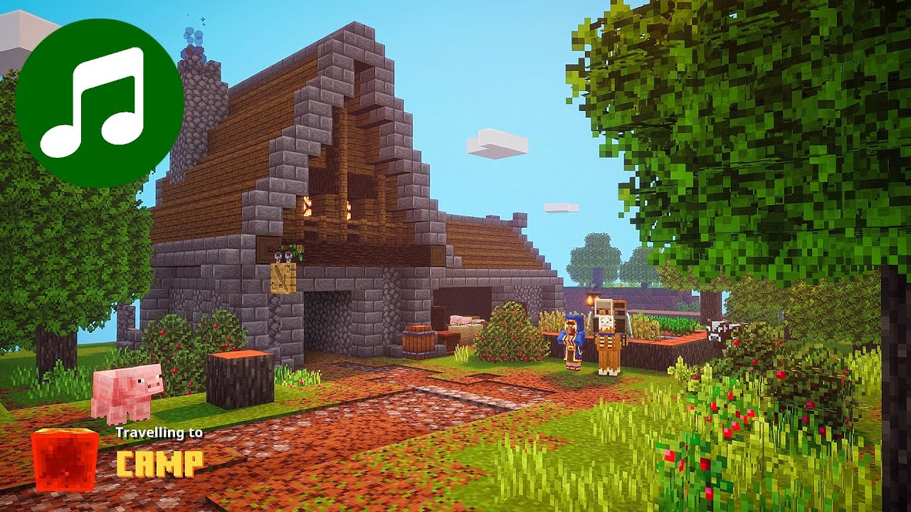 MINECRAFT DUNGEONS Ambient Music 🎵 ONE HOUR Camp Chill (Minecraft Dungeons OST | Soundtrack)