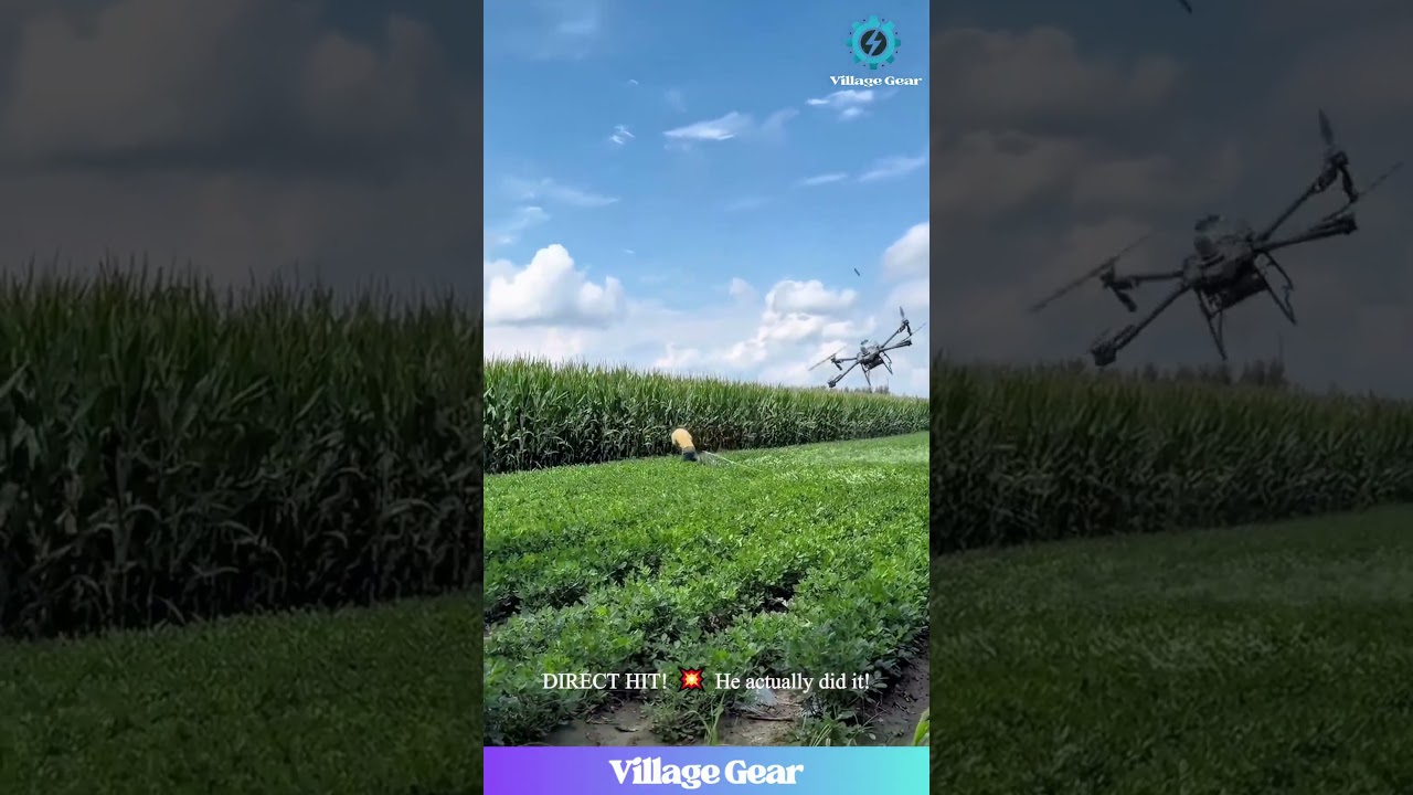 Farmer SNAPS! DESTROYS $50,000 Drone with a STICK! 🤯 WHY?! #droneattack #farmerrage #destruction