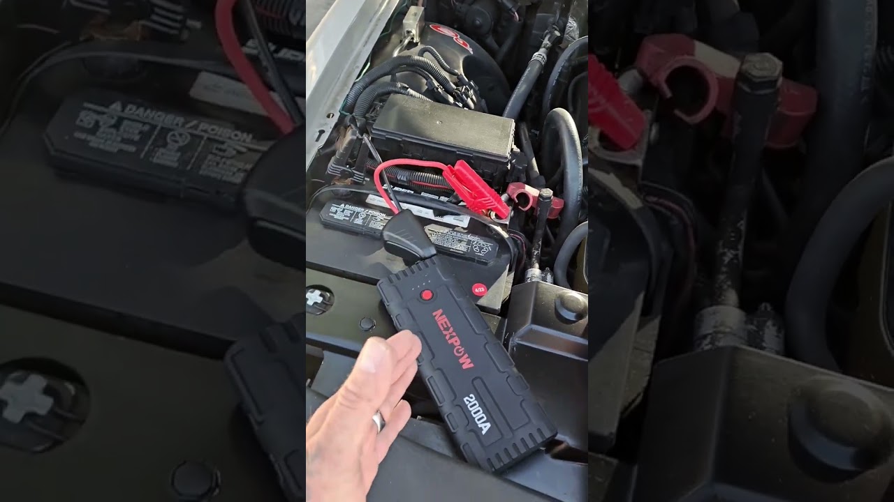 Dead battery, Here's the solution 🤯 NEXPOW 2000A Peak Car Jump #lasvegas #florida #motovloger #ladys