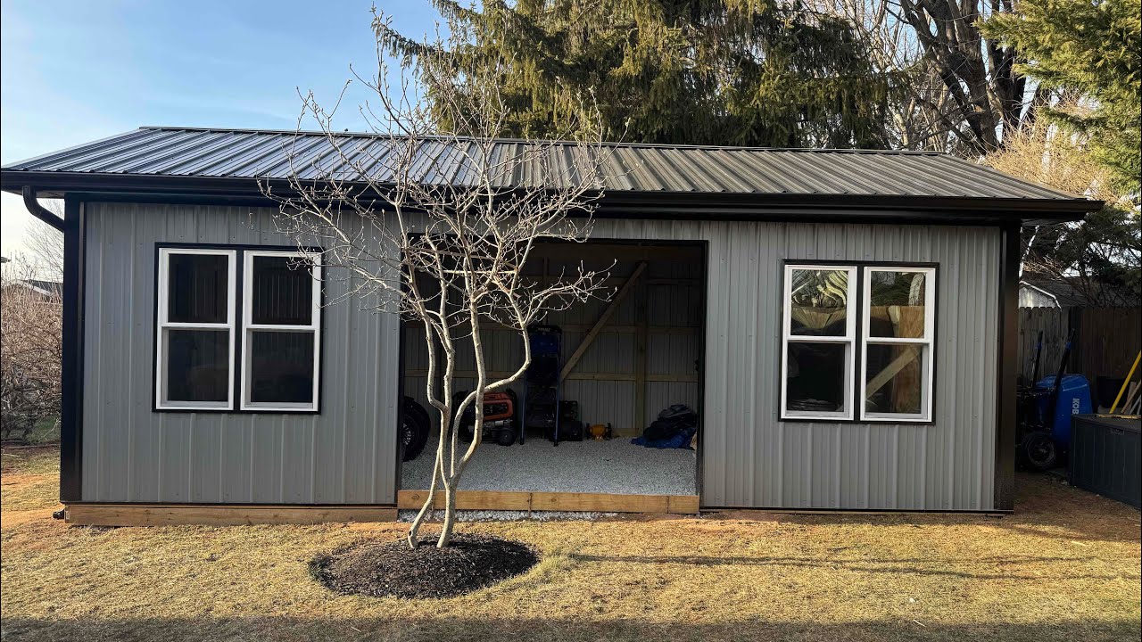 Building a 12x24 shed from beginning to end! 
