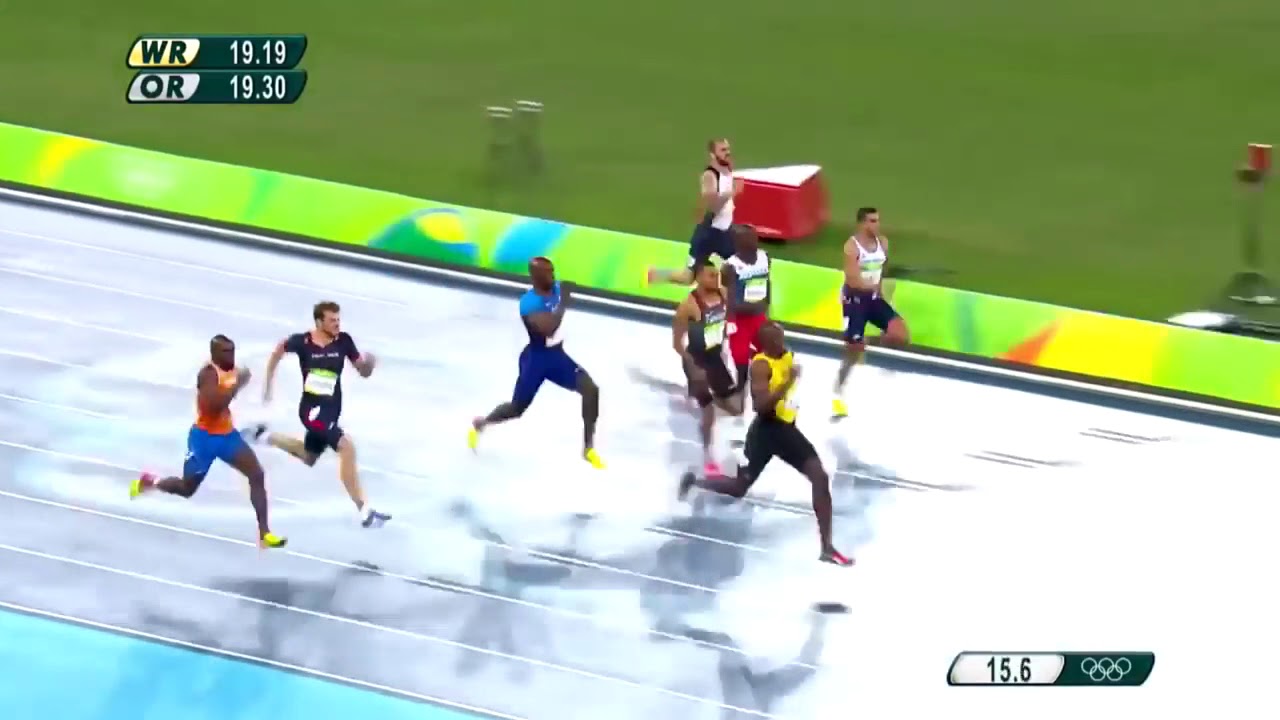 Usain Bolt vs Andre De Grasse on 200m, 100m
