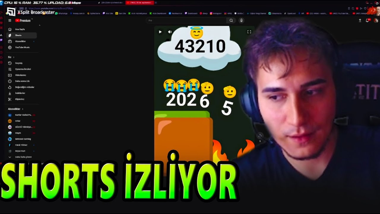 Hazretiyasuo Tiktok, Kwai, Shorts kaydırıyor