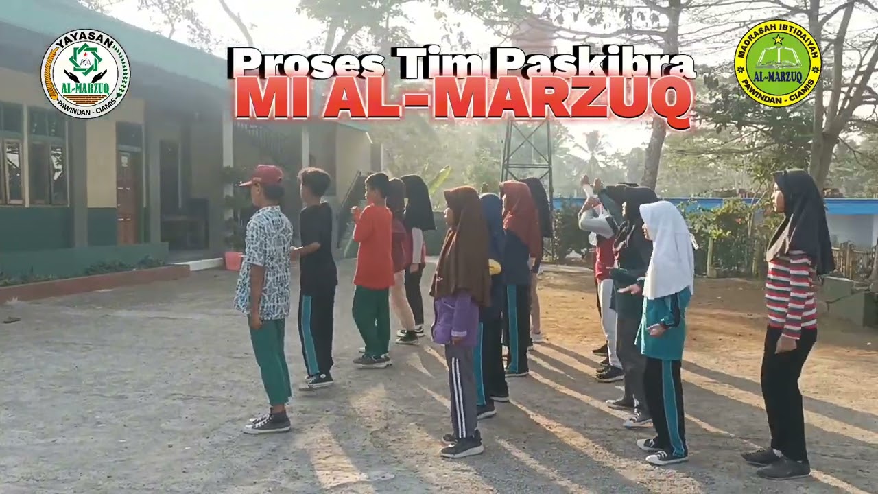 Proses Tim Paskibra MI AL-MARZUQ dalam mengikuti lomba ALVARIS XI 28 Oktober 2023 di MTsN 1 Ciamis