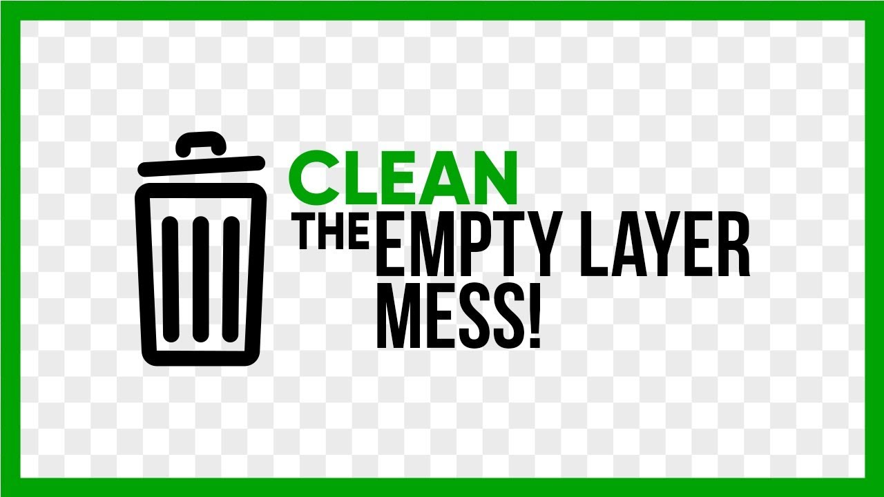 Auto Find & Delete All Empty Layers in Photoshop!