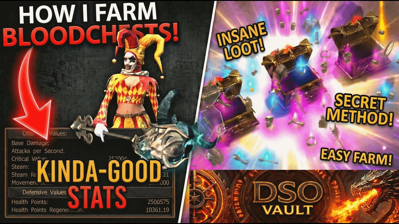 DSO Secret: How I Farm Bloodchests with KINDA-GOOD Stats! (MAGE Method)