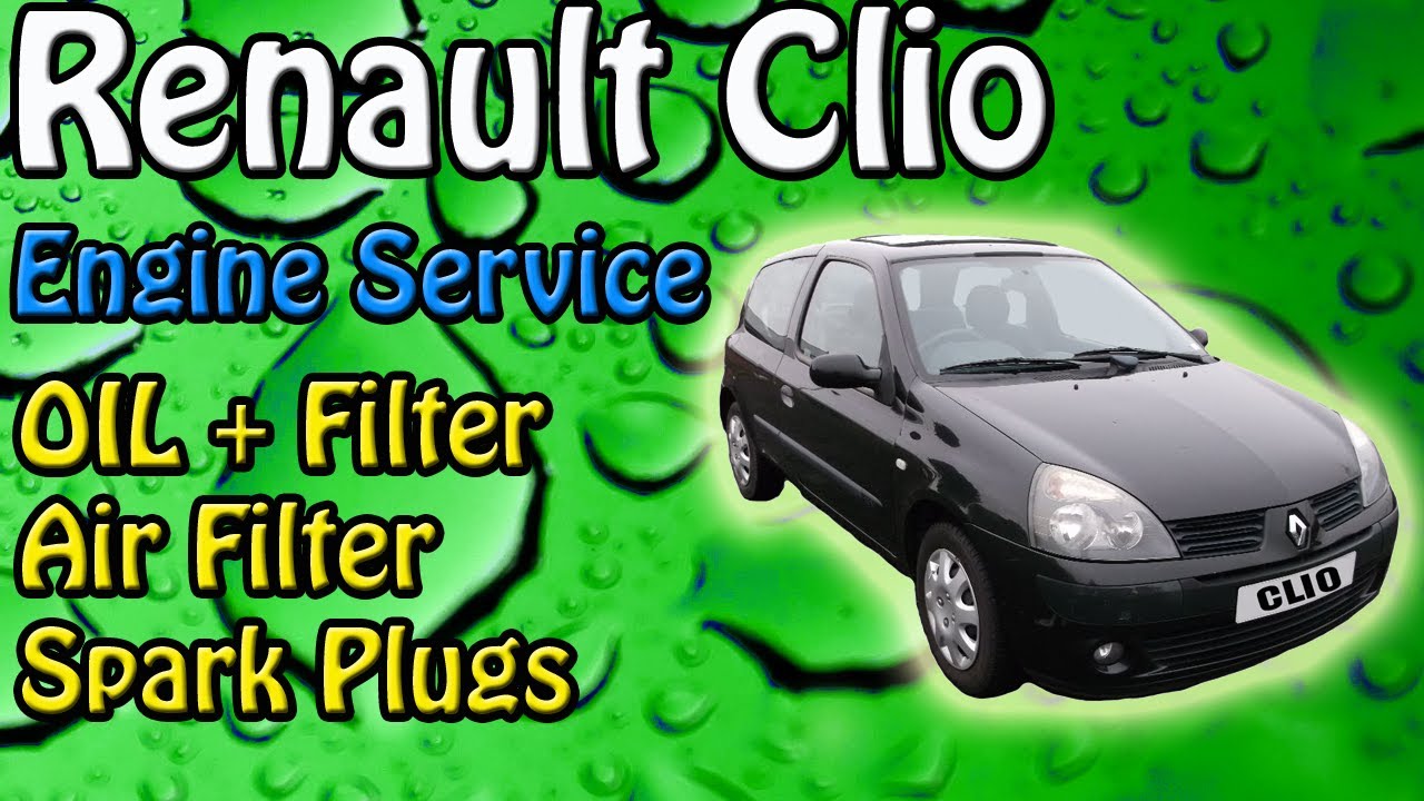 Renault Clio 1.2. Обслуживание двигателя. Масло + фильтр. Воздушный фильтр + общие проверки.
