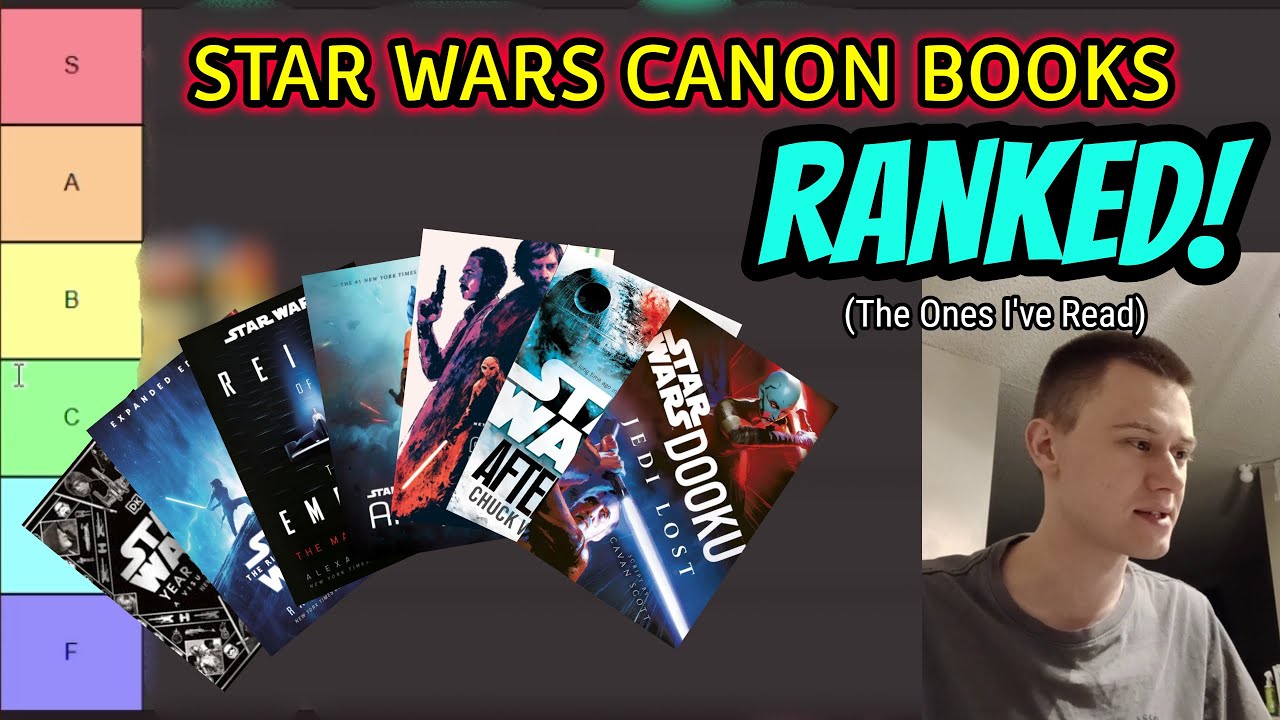 Ranking Star Wars Canon Books on an S-Tier Chart (The Ones I've Read)