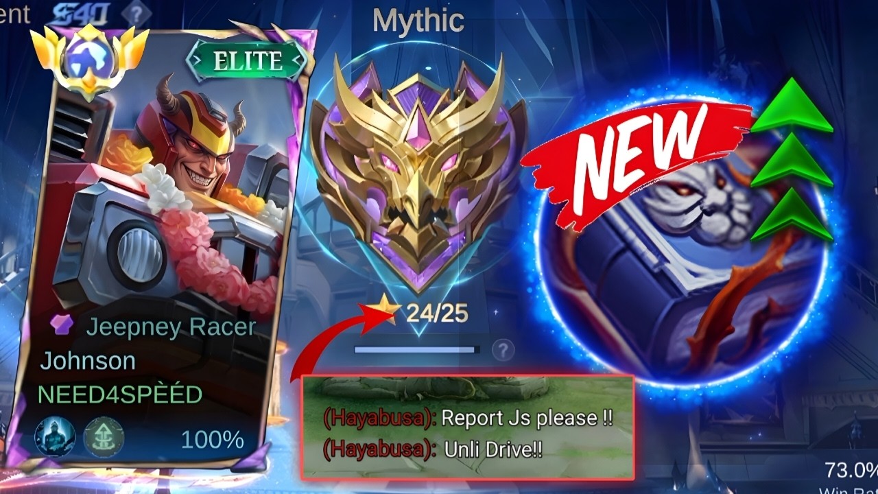 My Global JOHNSON Last Match Before Mythical Honnor (S40) // MLBB