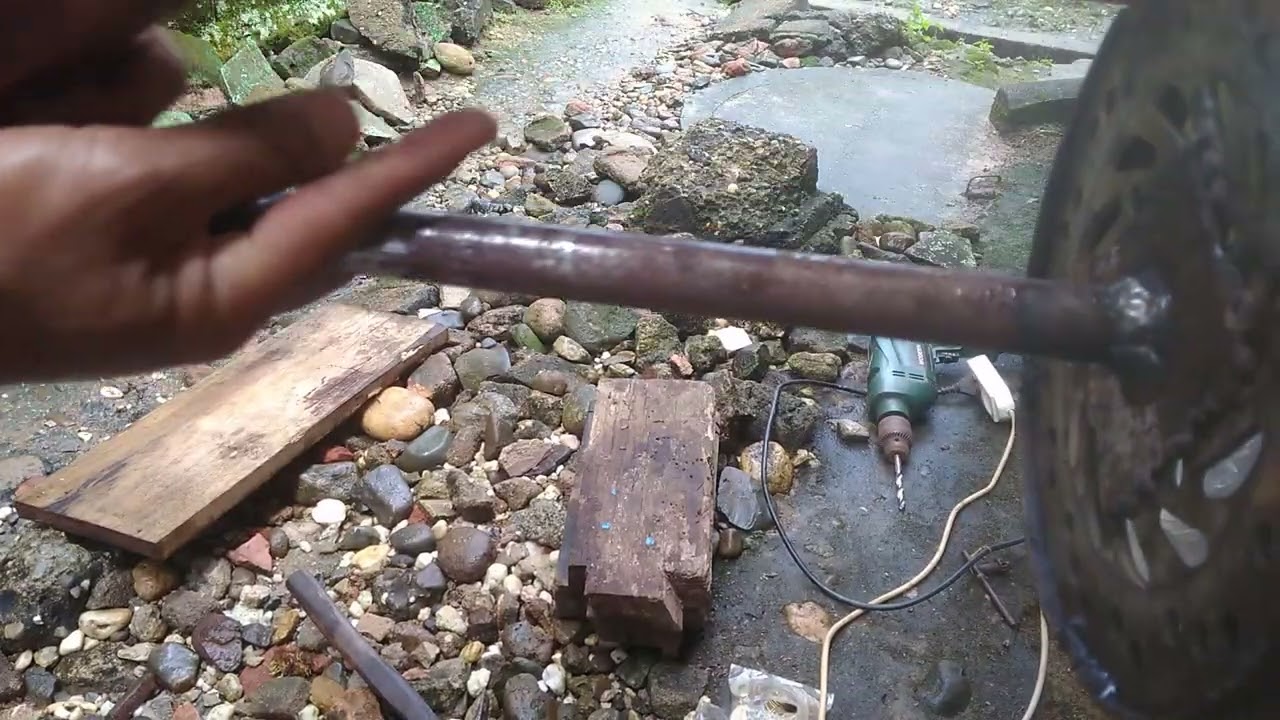 papan paku baling balung perontok padi rakitan