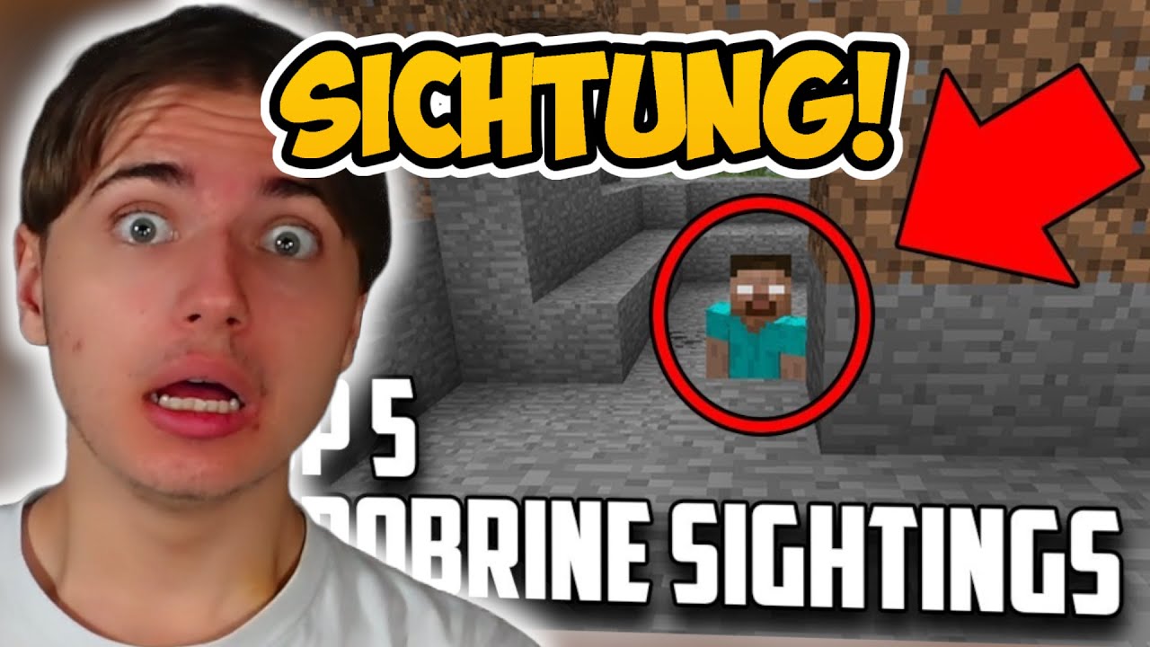 Ich REAGIERE auf 5 ECHTE HEROBRINE SICHTUNGEN!