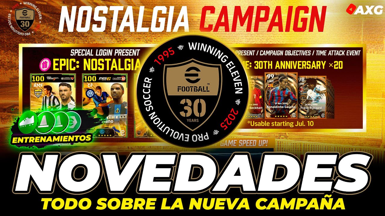 🚨 TODO sobre la NUEVA CAMPA&Ntilde;A eFootball 🔥 Nostalgia Campaign 🎁 Recompensas🎁 POTW, Epics & Modo Juego