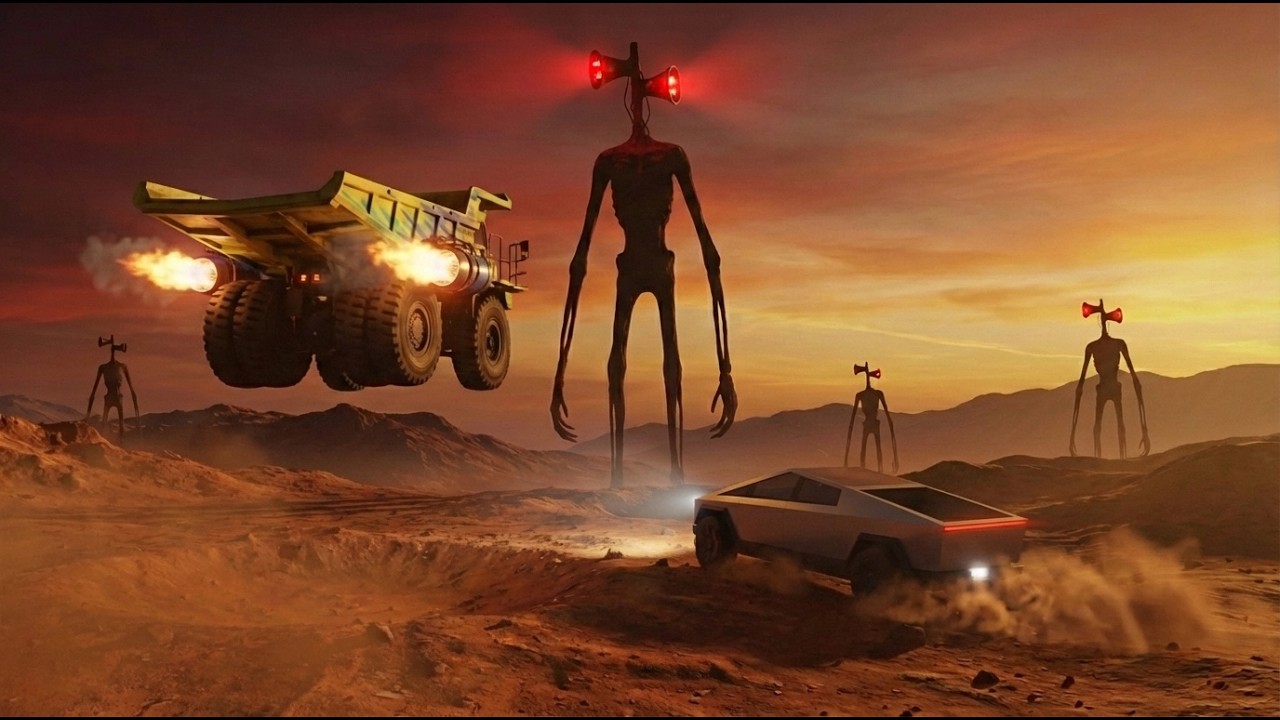 Siren Head on Mars? NASA Didn't Expect This on Mars  - BeamNG.drive Horror: on the Red Planet