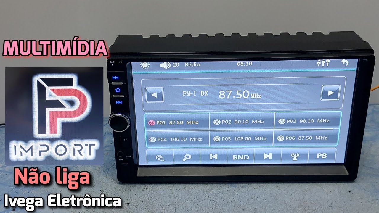 Multimídia Mp5 FP imports, não liga.