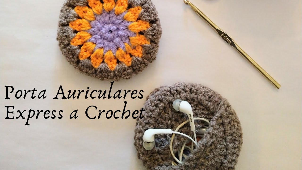 Porta Auriculares a Crochet
