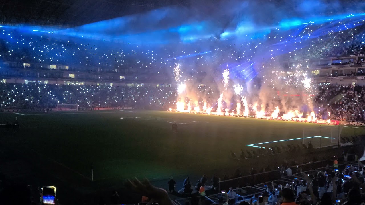 Recibimiento final Monterrey vs America concacaf liga de campeones 2021 | 4K