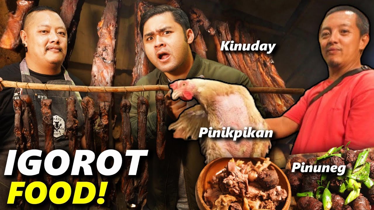 EXTREME Filipino IGOROT Food of BENGUET! Eating PINIKPIKAN, ETAG and PINUNEG!