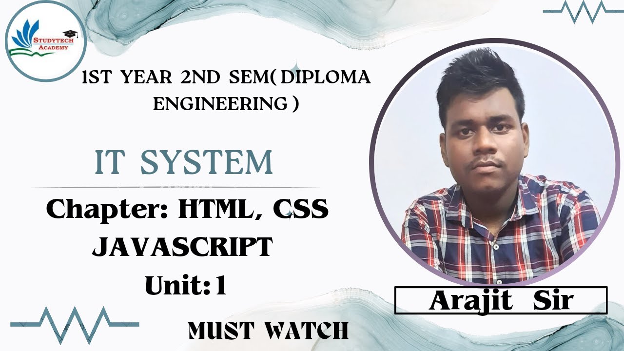 #html // IT SYSTEM// #study #tech #academy by Arajit Sir