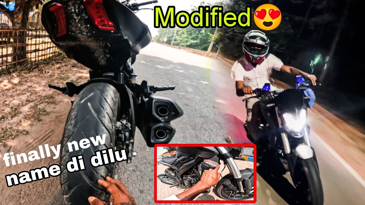 Finally new name Di dilu Dominar 400🔥 modified || Biker's vlogs 09