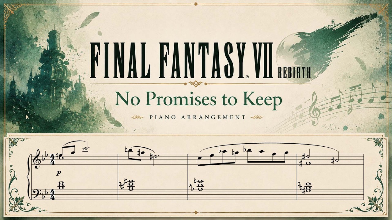 Final Fantasy VII Rebirth - No Promises to Keep (Piano Transcription) 🎹