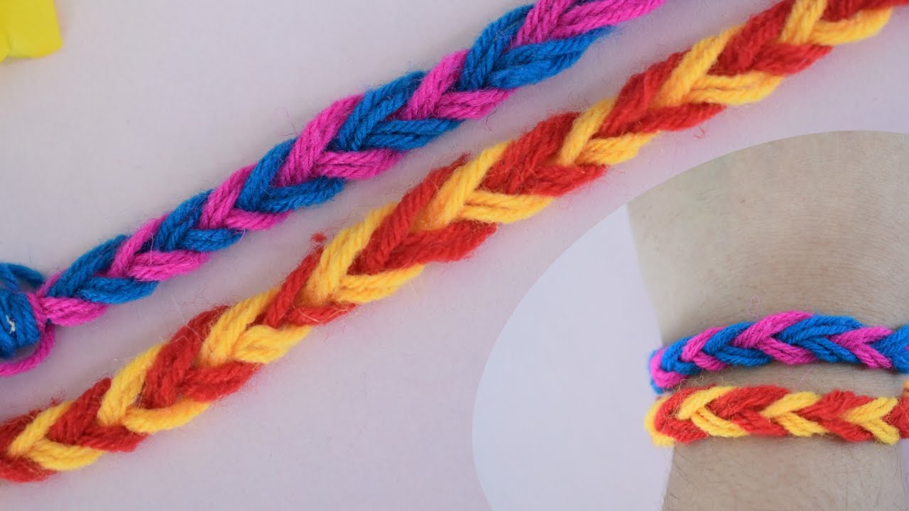 Easy Friendship Bracelets DIY | Friendship bands with wool | How to make Friendship bands at Home