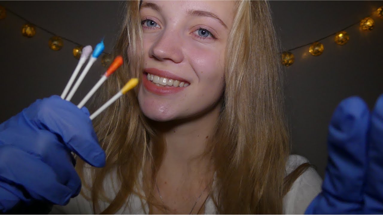 ASMR ROLEPLAY MEDECIN 👉 Test des 5 sens (visuels, bruits de gants, sons de clavier, face touching..)
