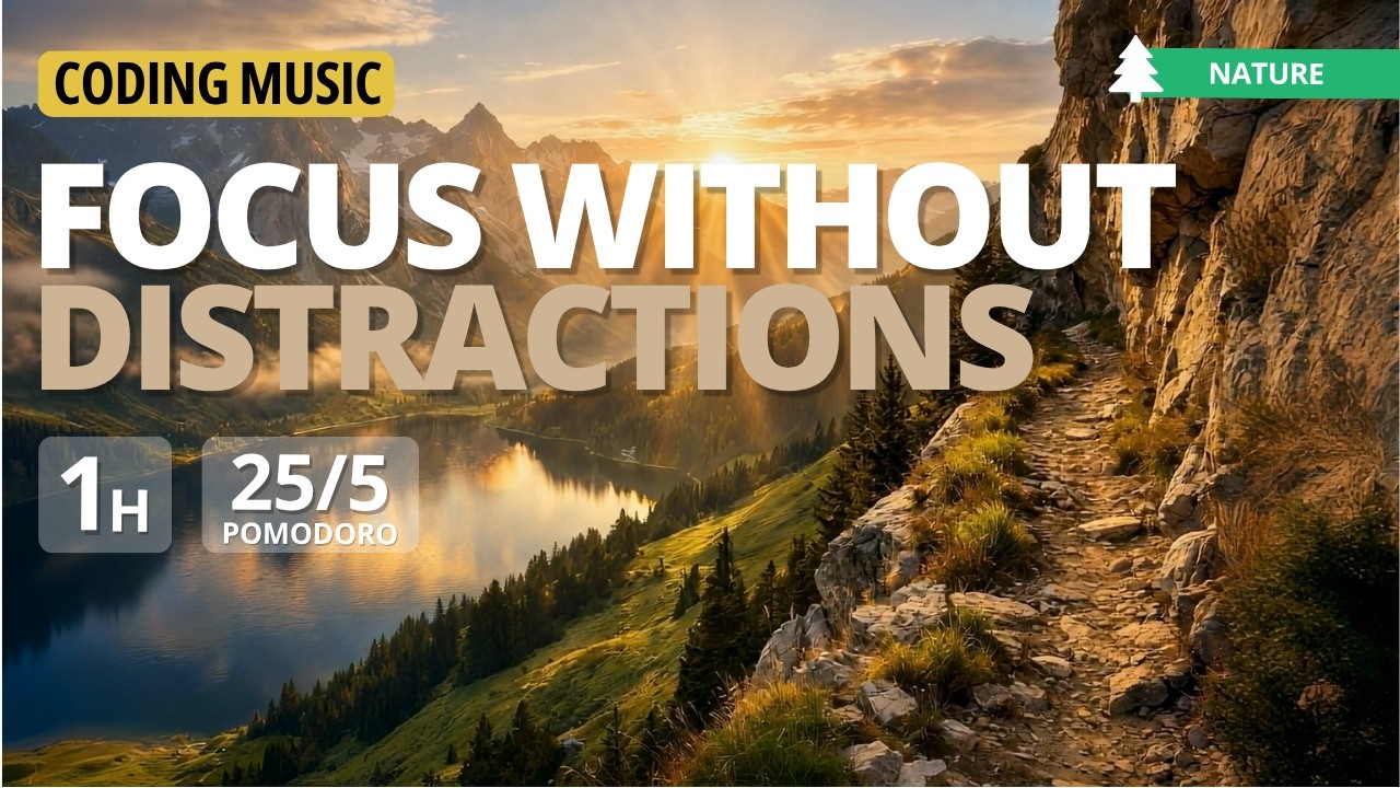 Summit Path – Focus for Coding & Creative Work I Pomodoro Music - Future Garage (No Distraction)