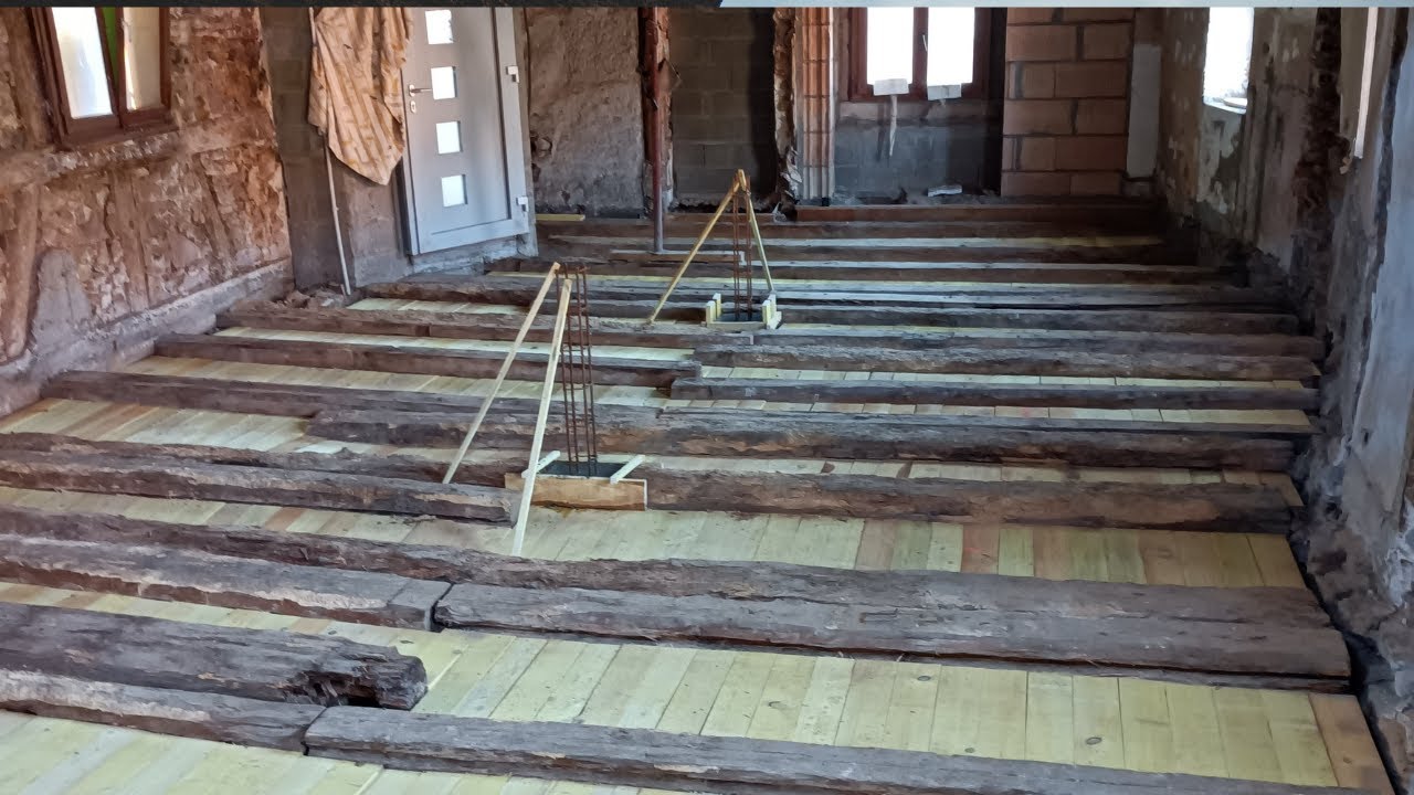 Rénovation: étape 1,coffrage du plancher