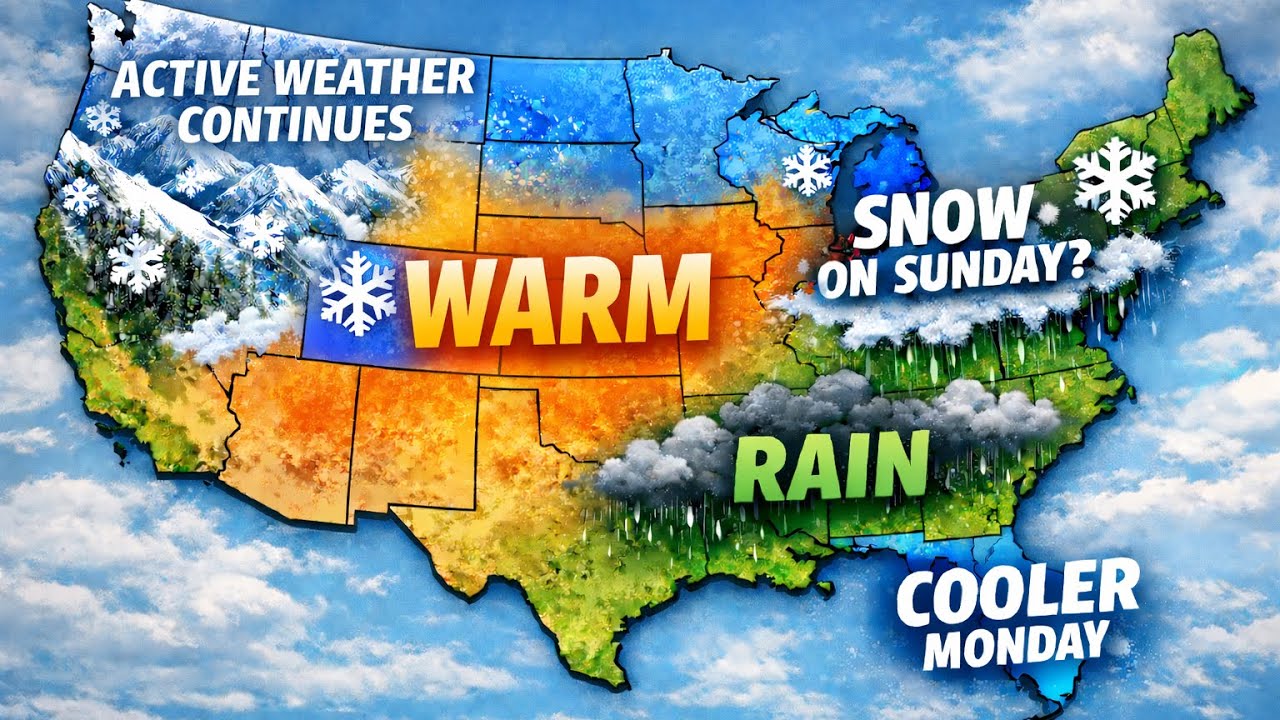 Feb 18-24 Weather Update for Regions of US:  Snow Mid-Atlantic on Sunday?