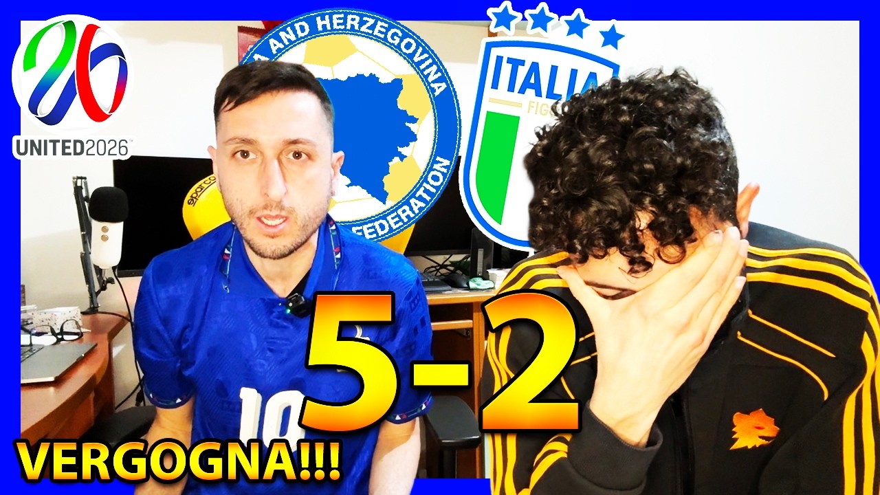 BOSNIA-ITALIA 5-2: SIAMO STUFI DI QUESTO SCEMPIO!!