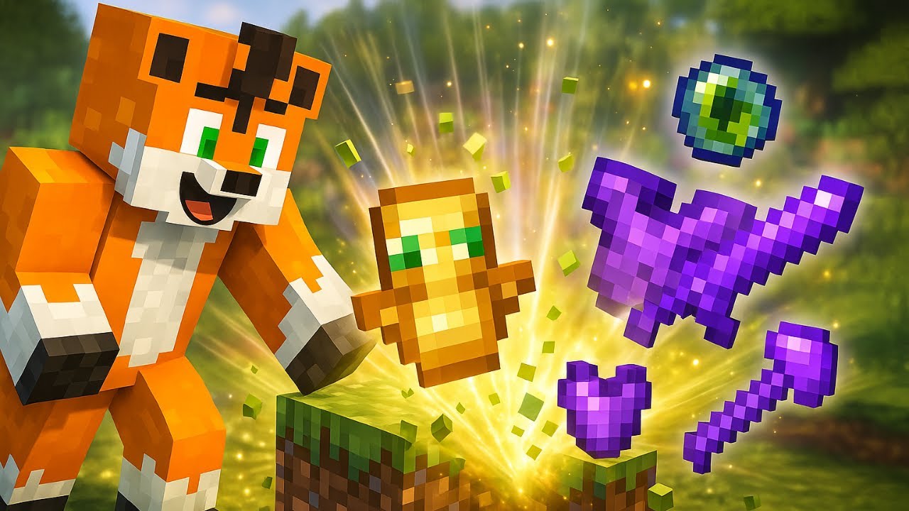 ÇİMEN BLOĞUNU KIRINCA OP EŞYALAR ÇIKIYOR! 😱 | Minecraft