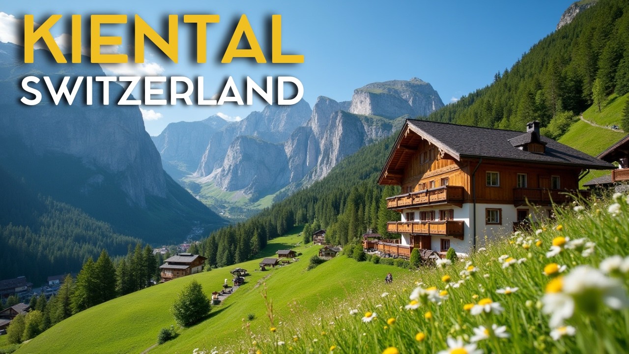 Kiental in Spring 🇨🇭  Springtime in the Swiss Alps  (4K Walk)