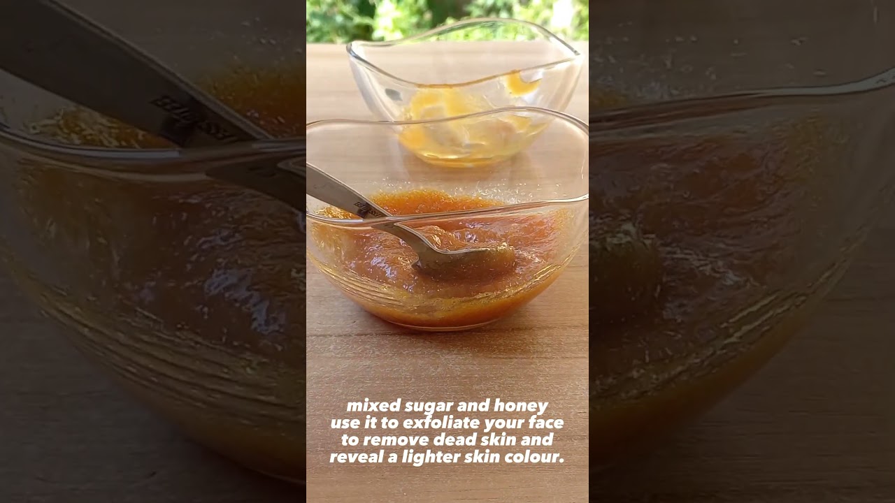 Honey and sugar face scrub for glowing skin #skincare #honey#sugarscrub #smoothskin