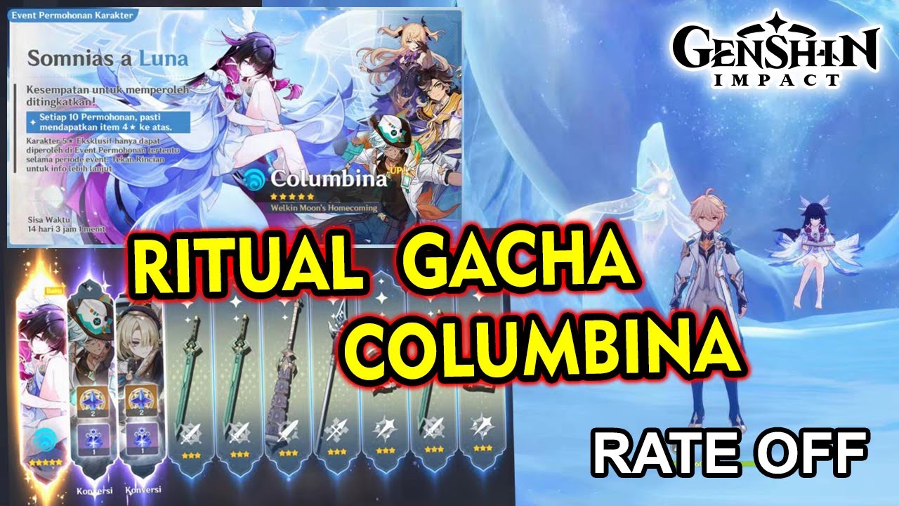 Genshin Impact | Full Ritual Gacha Columbina (Somnias a Luna)