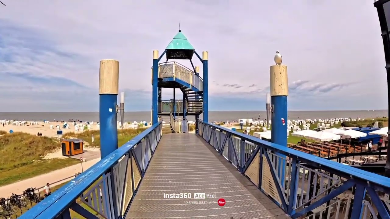 Norddeich - Ostfriesland. Strandspaziergang bei 29 Grad.