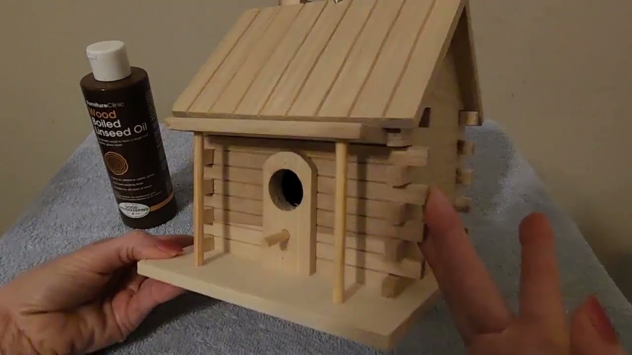 ASMR | Painting a Birdhouse With Linseed Oil & Rambling Part 1 (Soft Spoken)