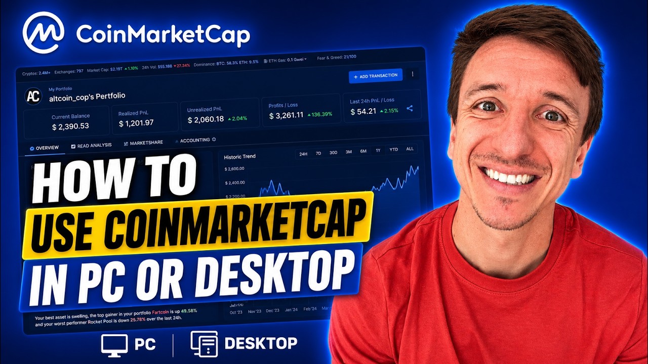 How To Use CoinMarketCap In PC Or Desktop