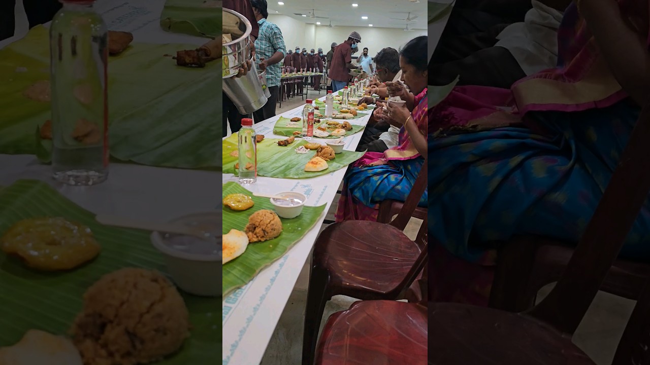 Wedding dinner in Tamil Nadu #wedding #dinner #food #tamil #tamilnadu #culture #food #subscribe