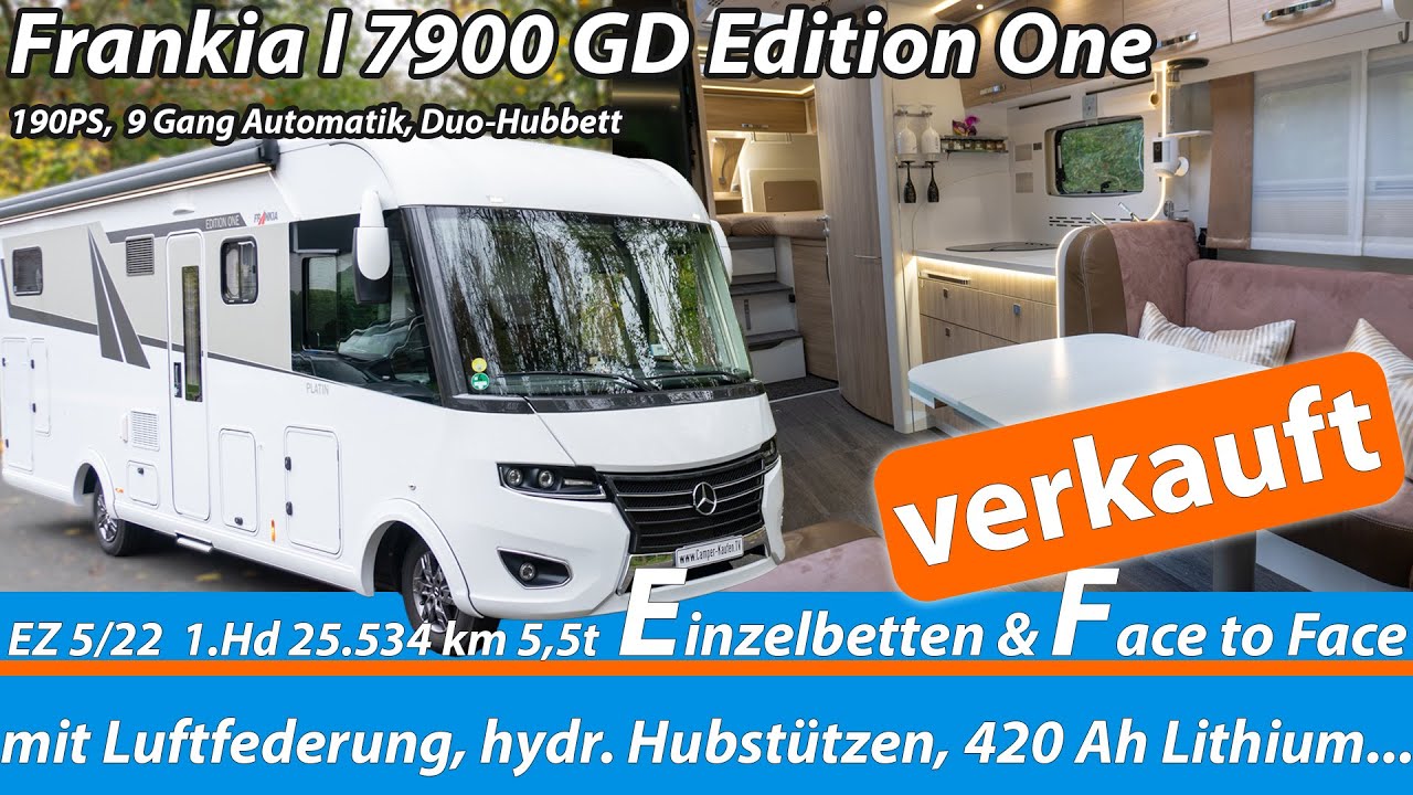Roomtour Luxus Wohnmobil auf Mercedes - Frankia I 7900 GD Platin - Face to Face - Vollausstattung