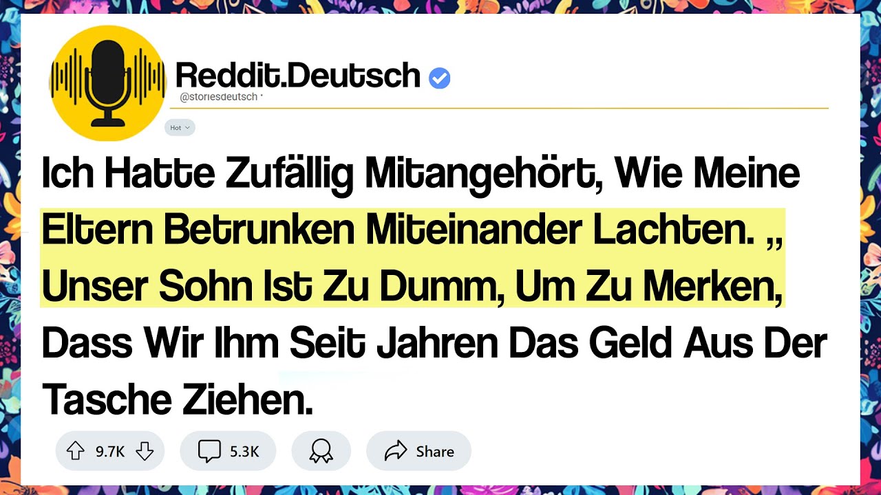 Ich Hatte Zufällig Mitangehört, Wie Meine Eltern Betrunken Miteinander Lachten. „Unser Sohn Ist ...