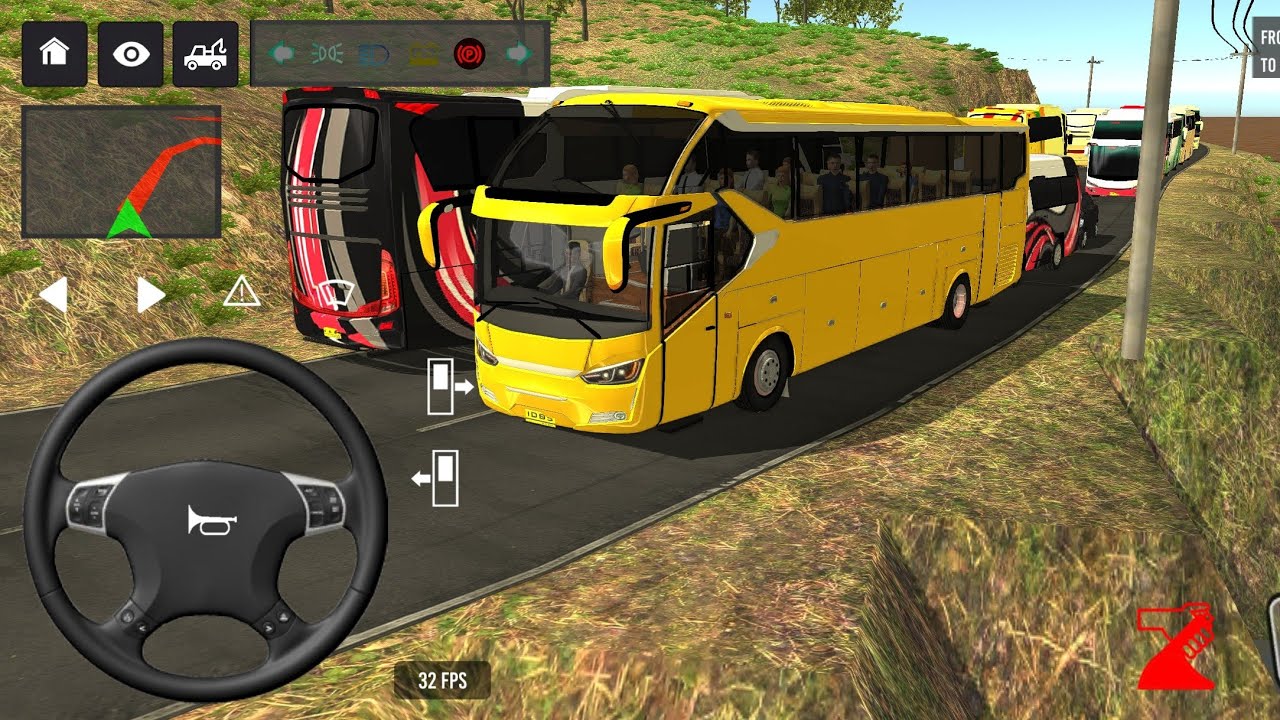 Indonesia Coach bus driving | Euro bus simulator 2026 Android gameplay #game 1 Part 52