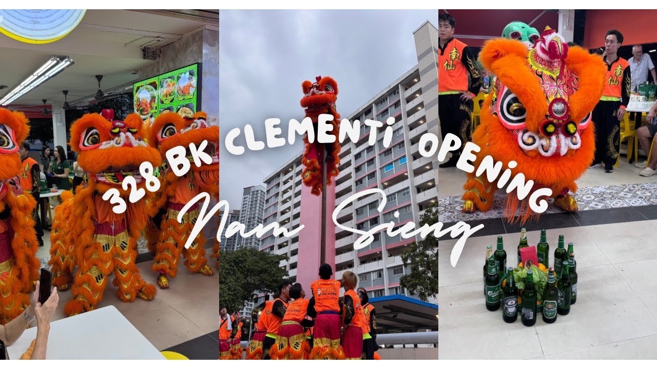 [4K] Nam Sieng Opening of 328 BK Clementi Coffeeshop 30.04.2025