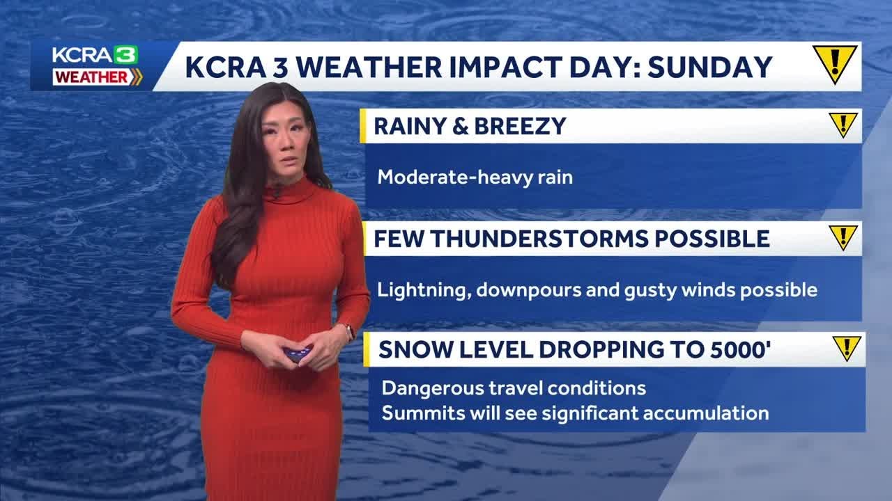NorCal Forecast | Wet weather ramps up again Sunday