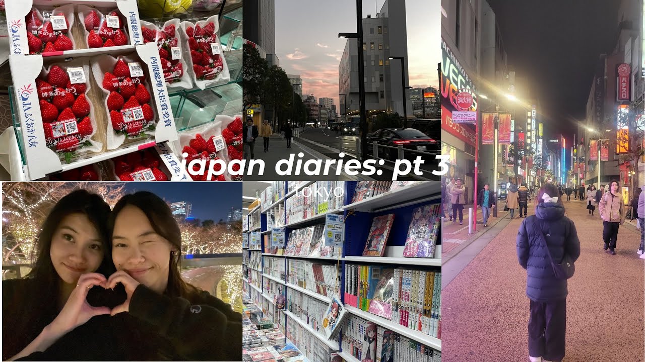 japan diaries: pt 3 (tokyo) ˚ ༘♡ ⋆｡˚|| tsukiji fish markets, ikebukuro, shinjuku, omakase
