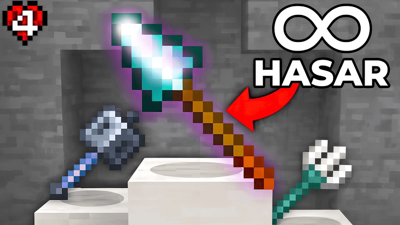 Minecraft Hardcore'da En İyi Silahları Yaptım