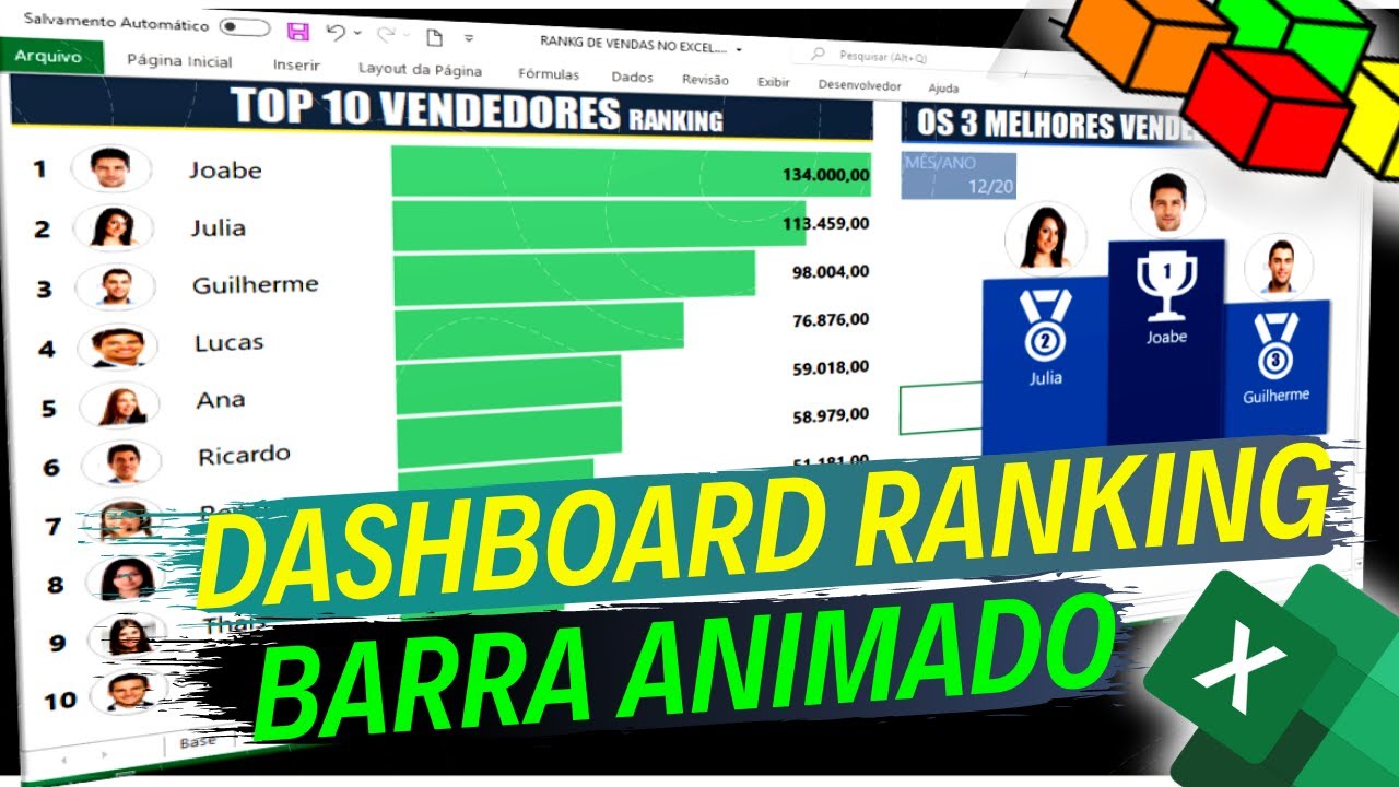 Como Criar Dashboard Ranking de Vendas por Vendedor Passo à Passo