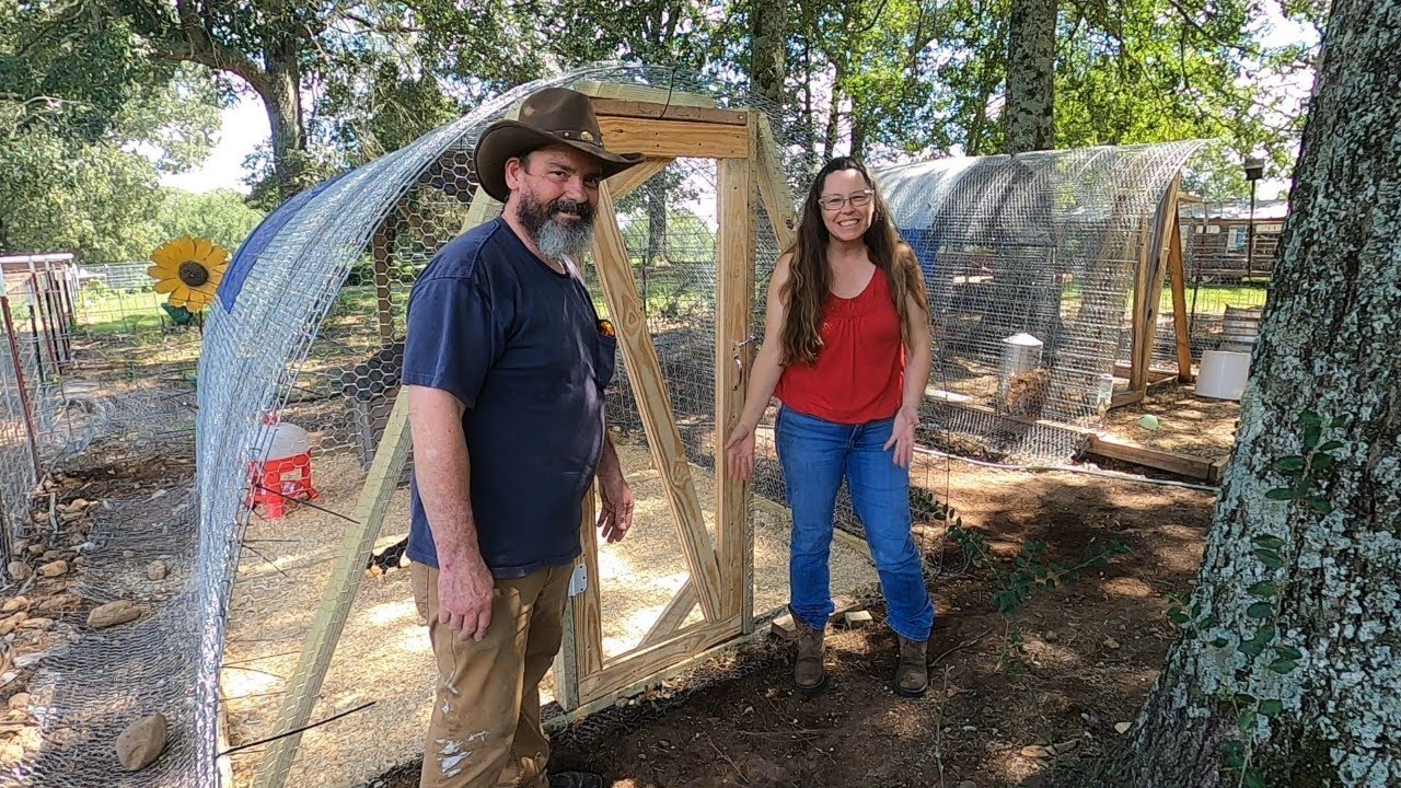 Projects NEVER end/ Hoop house for the MEAT BIRDS.