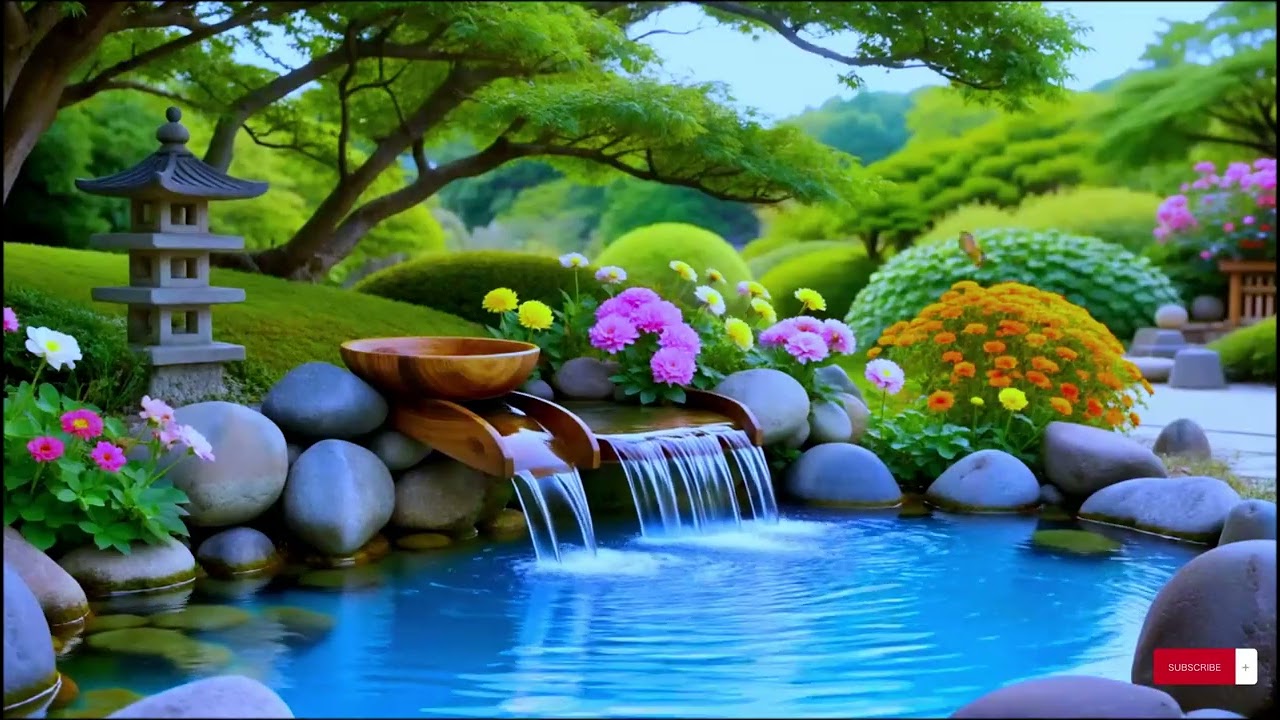Soothing Water Sounds and Relaxing Piano for Inner Peace & Calm