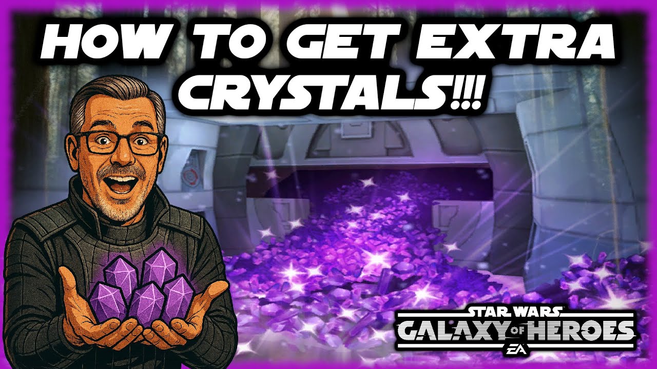 3 Ways to Get EXTRA CRYSTALS for Beginners & New Accounts in Star Wars Galaxy of Heroes!