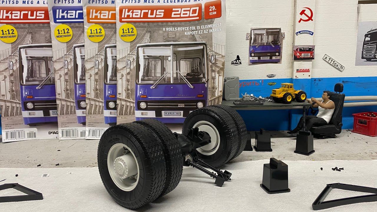 Deagostini Икарус 260 N 25, 26, 27, 28, 29 сборка 1:12 ikarus Bausatz RC zusammenbau партворк