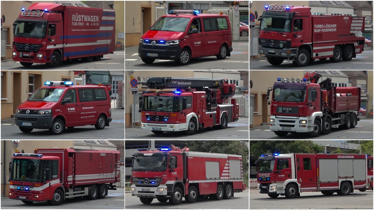 VOLLALARM - Alarmgong | 2 Perspektiven | Werkfeuerwehr BASF Ludwigshafen 